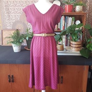 S vintage 70's sparky striped disco dress